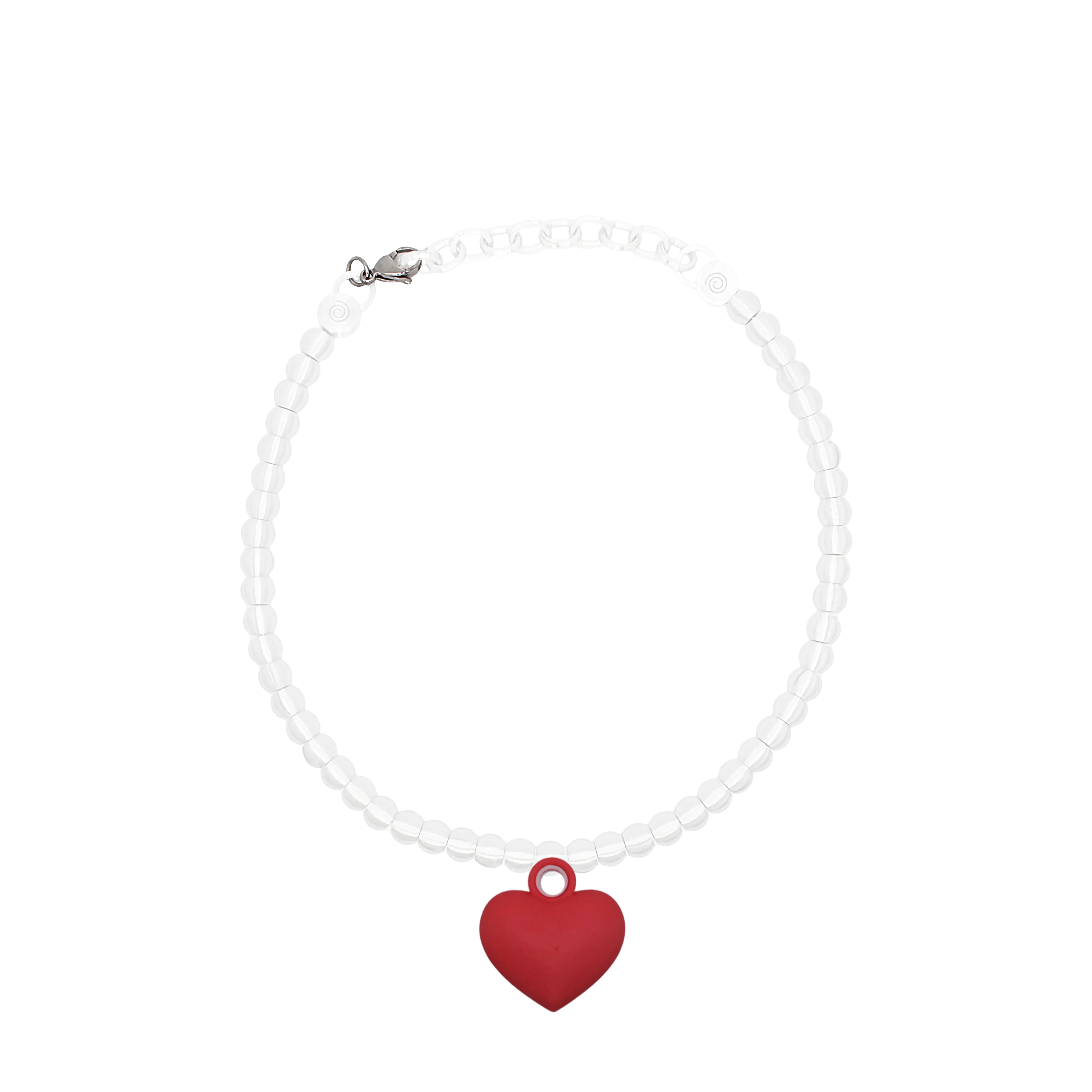 COLLAR CON CADENA DE PERLAS Y DIJE DE RELICARIO
